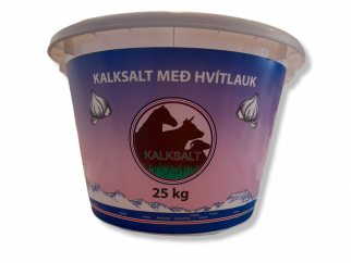 Kalksalt með hvítlauk 15 kg